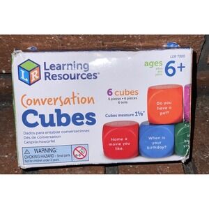 Learning Resources Conversation Cubes LER 7300 Educational Social Skills Game 6+